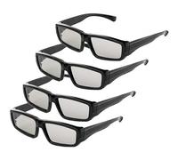 Lot de 4 lunettes 3D unisexes à polarisation passive pour téléviseurs LG, Sony, Panasonic, Toshiba, Vizio et tous les téléviseurs 3D p