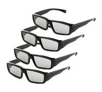 Lot de 4 lunettes 3D unisexes à polarisation passive pour téléviseurs LG, Sony, Panasonic, Toshiba, Vizio et tous les téléviseurs 3D pa