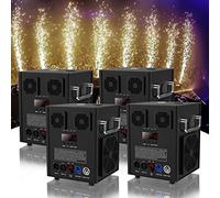 Lot de 4 machines pyrotechniques DMX 700 W - Effets de scène - Bougie magique avec télécommande - Pour fêtes, Halloween, Noël, mariages, événements sportifs
