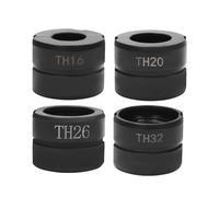 Lot de 4 mâchoires de sertissage TH16/20/26/32 mm - Profil TH - Mâchoires de sertissage pour 16 mm, 20 mm, 26 mm, 32 mm - Insert de mâchoires de sertissage - Convient pour pinces à sertir manuelles