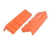 Lot de 4 mâchoires magnétiques souples pour étau d'établi - Pour machines de 10,2 cm, 12,7 cm, 15,2 cm - Accessoires d'outils essentiels (10,2 cm, orange)