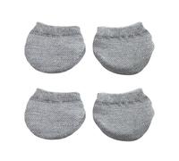 Lot de 4 manchons de roue de bagages en polyester assurant une protection pratique pour valise pour les amateurs de voyage Protection des roues pour valises, gris, One Size