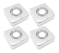 Lot de 4 manchons décoratifs pour robinet de douche en ABS pour installation d'angle dans la salle de bain, la cuisine et les tuyaux d'eau exposés et raccords