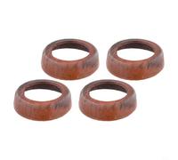 Lot de 4 manchons en cuir pour pompe à main modèle 75, manchons de piston en cuir de vachette pour une étanchéité optimale, pièces de rechange marron pour pompes de jardin et d'eau, installation