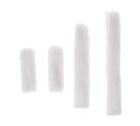 Lot de 4 manchons en peau d'agneau pour le confort de la muserolle de cheval, protection en polaire pour bride anglaise, rembourrage de joues pour équitation équipement équestre