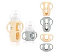 Lot de 4 manchons en silicone pour bouteilles en verre Philips Avent 4 et