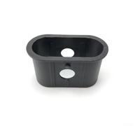Lot de 4 manchons réducteurs de tubes ovales 80 x 40 à 70 x 30 mm en ABS pour réparation de tuyaux, équipement de fitness, réparation de cadre, bague en plastique léger noir, raccord pour utilisation
