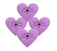 Lot de 4 manchons sophistiqués pour couverts de Saint-Valentin pour mettre en valeur les repas de couple et les rassemblements de vacances en tissu