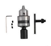 Lot de 4 mandrins de perceuse B12 avec clé - Plage de serrage de 1,5 à 10 mm - Adaptateur de machine CNC pour fraisage, perçage du bois - Tige de mandrin de 12 mm