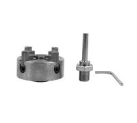 Lot de 4 mandrins de tour à centrage automatique, pince manuelle en métal HCS pour mini perceuse, tour de travail du bois, tige de 5,2 cm x 6 mm