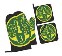 Lot De 4 Maniques Cuisine 3e régiment de cavalerie blindée Gants de