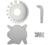 Lot de 4 manomètres d'angle en acier inoxydable avec jauge de fil AWG et SWG pour une utilisation en atelier et sur le terrain