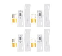 Lot de 4 manomètres muraux en forme de L en acrylique pour séparation structurelle et suivi des mouvements