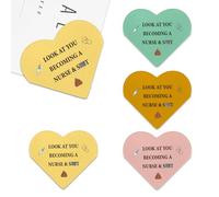 Lot de 4 marque-pages amusants en cuir pour étudiant, nouvel avenir, infirmière, Saint-Valentin, école infirmière, étudiants, remise de diplôme, anniversaire, Noël