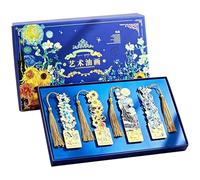 Lot de 4 marque-pages avec pompons soyeux faits à la main en métal pour femmes, filles, adolescentes, salle de ole, bureau, salle d'étude, maison, bibliothèque, lecture