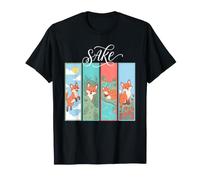 Lot de 4 Marque-Pages avec Renard et 4 Renards T-Shirt