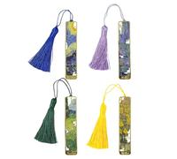 Lot De 4 Marque-Pages Créatifs En Métal, Marque-Pages De Mode Rétro, Unisexe, Accessoires De Livre, Cadeaux Pour Les Amateurs De Lecture