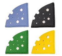 Lot de 4 marque-pages en cuir en forme de fromage pour enseignants, étudiants, clubs, études de la , anniversaire, bibliothèque, école, bureau