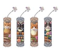 Lot de 4 marque-pages en forme de papillon pour la lecture, cadeau