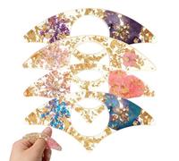 Lot de 4 marque-pages en résine avec fleur - Accessoires de lecture pour femmes, enseignants, amis, lecteurs, bibliothécaires, école, bureau, maison, anniversaire, Noël | Résine lisse avec anneau de