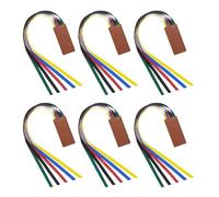 Lot de 4 marque-pages inspirés de la foi en cuir avec rubans élégants pour une utilisation dévotionnelle et la lecture de romans Accessoires de la Bible pour femme