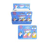 Lot de 4 marque-pages magnétiques en forme de licornes - rose, bleu, jaune et violet - Cadeau utile pour les enfants et les filles