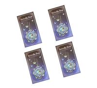 Lot de 4 marque-pages papillon floral avec chaîne pour un apprentissage efficace et une organisation des notes Fournitures scolaires pour étudiants