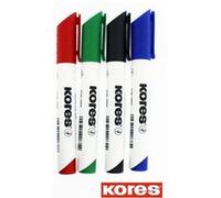 Lot de 4 marqueurs effaçable pour tableau blanc - Kores - Blanc G