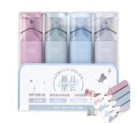Lot de 4 marqueurs pastels scintillants - Écriture lisse - Encre scintillante - Pour journaling, scrapbooking, notes, projets artistiques, papier à lettre aux couleurs vives pour étudiants Erwa