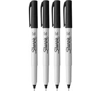 Lot De 4 Marqueurs Permanents À Pointe Ultra Fine ¿ Encre Noire