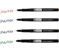 Lot De 4 Marqueurs Pour Cd Et Dvd - Marqueurs Permanents - Pour Peindre Le Verre, Le Plastique, Le Film