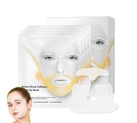 Lot de 4 Masques Collagène Au Collagène,Masque Collagene Visage Korean Retinol,Skin Care Coréenne,Masque Raffermissant et Liftant Pour Le Visage Pour La Ligne en V,Avec Collagène et Rétinol