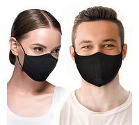 Lot de 4 Masques de Protection en Tissu 100% Coton Triple épaisseur de nanofibres filtrantes avec Bande élastique réglable - Réutilisable et Lavable Plus de 50 Fois - DOMUX®