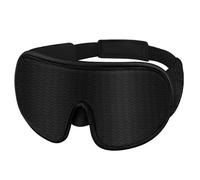Lot de 4 masques de sommeil 3D occultants pour homme et femme, avec sangle réglable, doux et confortable (noir, 4 pièces)