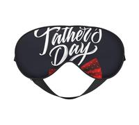 Lot de 4 masques de sommeil « Happy Father's Day » - Double face - Pour homme et femme - Occultant pour dormir et voyager