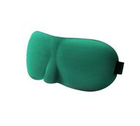 Lot de 4 masques pour les yeux 3D profilés et concaves moulés bloquant la lumière avec cache-œil pour homme et femme (vert, lot de 4)
