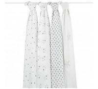 Lot de 4 maxi langes twinkle gris - aden + anais Gris G