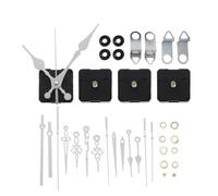 Lot de 4 mécanismes de à quartz silencieux sans avec 16 aiguilles pour réparation de montres Remplacement DIY Blanc