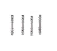 Lot de 4 mécanismes de classeur à 6 trous en métal A5 de rechange pour classeurs, planificateurs, bricolage, remplissage de papier, accessoires de classeur (20 mm)