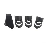 Lot de 4 médiators pour guitare électrique acoustique, instrument à cordes, taille S/M/L, noir L
