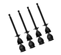 Lot de 4 mélangeurs de résines époxy hélixs pour peinture - Pour perceuse - Mélangeurs de résines - Agitateur électrique multifonction