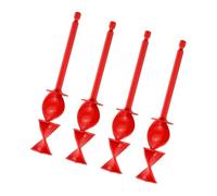 Lot de 4 mélangeurs de résines époxy hélixs pour peinture - Pour perceuse - Mélangeurs de résines - Mélangeurs à palettes - Perceuse électrique - Tige d'agitation de peinture