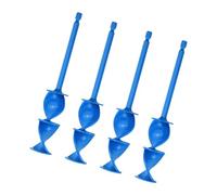 Lot de 4 mélangeurs de résines époxy hélixs pour peinture - Pour perceuse - Mélangeurs de résines - Mélangeurs à palettes - Perceuse électrique - Tige d'agitation de peinture