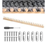 Lot de 4 métiers à tricoter pour la fabrication de couvertures - 120 cm de long - Kit de bricolage pour tricot à grosses mailles - Design portable - Métier à tricoter à grosses mailles pour