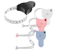 Lot de 4 mètres à ruban ergonomiques pour le corps - Mètre ruban rétractable - Pour la couture et le bricolage