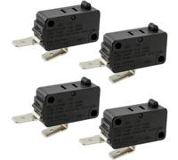 Lot de 4 micro-interrupteurs MQS-216T 16 A 250 VAC pour Wolf Jenn-Air GE LG | Remplace W10434452, WH01X27954, 313L5501, 3149400, WB30T10126, WP9709276, DG75-01001C - 16A 250VAC