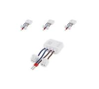 - Lot de 4 micro modules prise encastrée - 3500W - extra plat - Blanc - Chacon