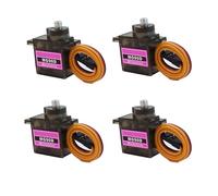 Lot de 4 micro servomoteurs numériques MG90D 9 g entièrement en métal Rotation continue à 360 degrés Mini moteur RC SG90 amélioré pour Arduino RC Smart Car Robot Arm Avion Bateau Projet DIY