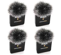Lot de 4 microphones en fourrure compatibles avec Rode Wireless Go III 3 Rode Wireless GO II 2 Rode WIRELESS ME RODE WIRELESS PRO Mic DeadCat