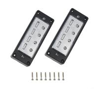 Lot de 4 micros Humbucker basse 4 cordes pour chevalet 11 K 4 cordes | Manche et chevalet, résistance de sortie 11 K, design humbucker silencieux, stable pour le maintien, facile à installer